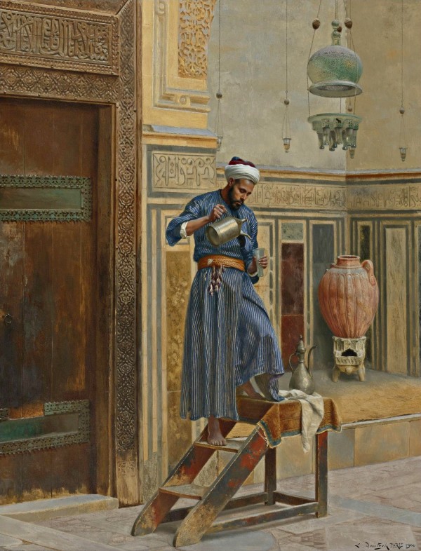 The lamp lighter by Ludwig Deutsch